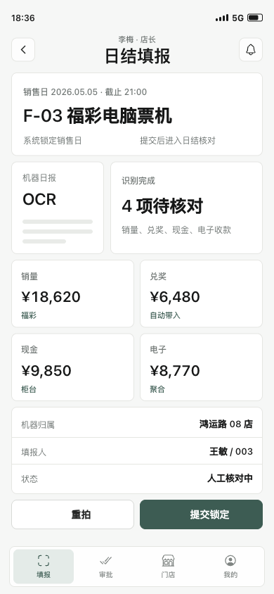 店长填报