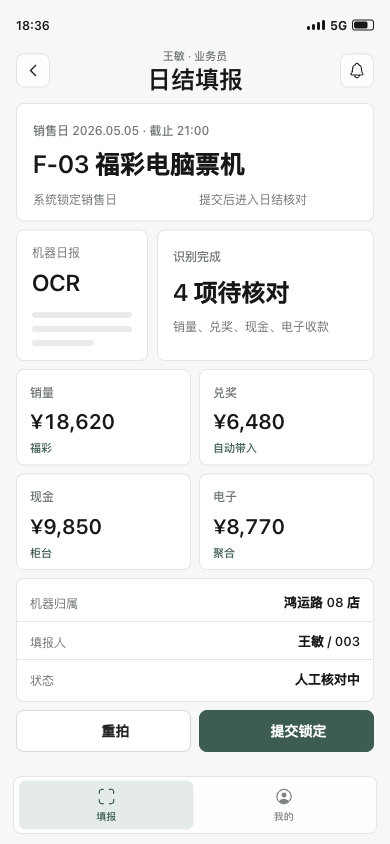 业务员填报